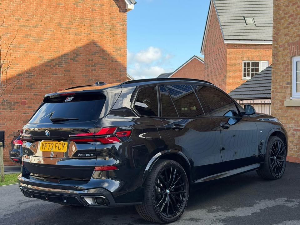 BMW X5 with tinted rear windows