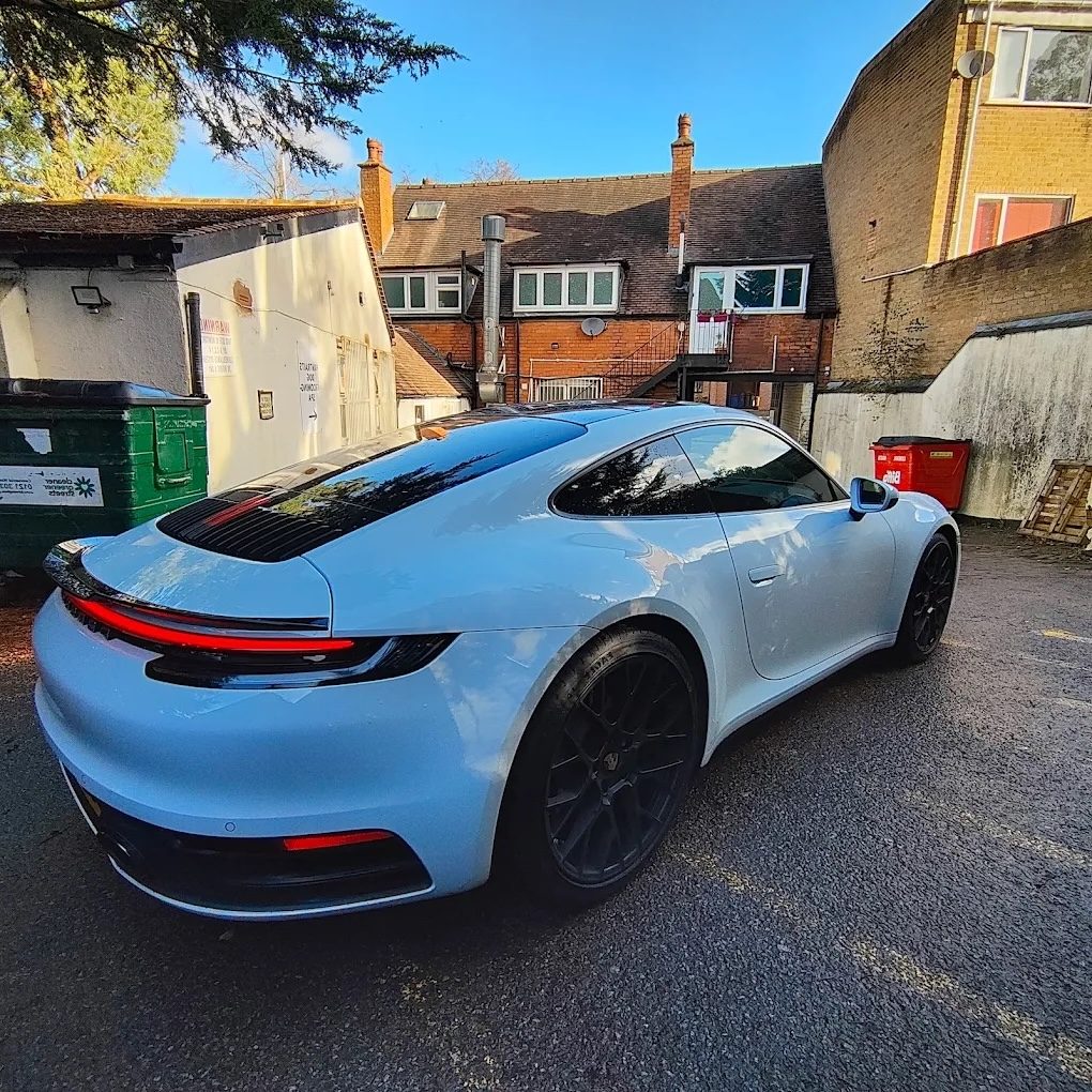Porsche 911 with tinted rear windows
