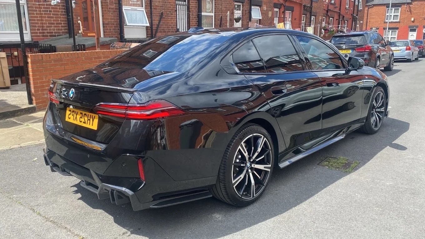 BMW 8 Series Gran Coupe with tinted windows